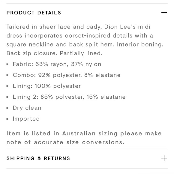 Dion Lee Corset Lace Midi Dress - Picture 5 of 7